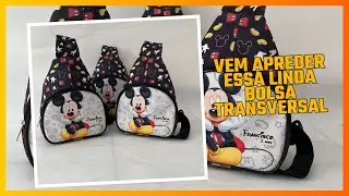 Como fazer bolsa transversal super fácil  -#lembrancinhaspersonalizadas #lembranca #vemaprender