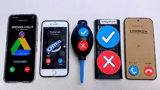 Galaxy flip6 vs IPHONE 7 Signal vs Blower vs Screwdriver Phone vs Xiaomi 17pm incoming call