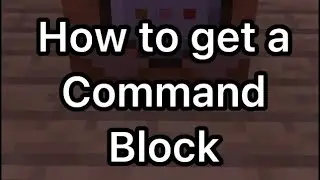 Minecraft How to Get a Command Block #quicktutorial