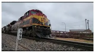 6/5/24 KCS leading at Mile marker 199/NS Ponies arrive/CSX & Union Pacific meet up! #railfanning