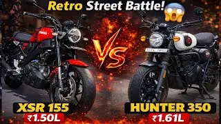 Yamaha XSR 155 vs Royal Enfield Hunter 350 | The Ultimate Retro Street Battle! 🏍️🔥