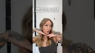 Beachy wave hair tutorial! #hairtutorial #beachywaves #beachywavetutorial