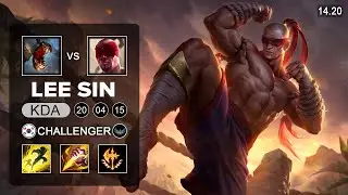 Lee Sin vs fiddlestick  Jungle - KR Challenger - Patch 14.12 Season 14