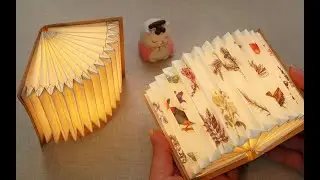 DIY Book Lamp 📖✨ Pop-Up Paper Shade |10-Minute Craft With Fairy Lights