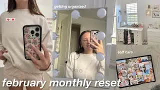 monthly reset for february 💌 (planning, self care, & more!)
