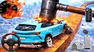 No Car Survives This 💀 Giant Crushers & Sky Ramp Destruction | car crash simulator 