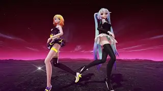 【巨大娘MMD】INTERGALACTIA【miku&rin】