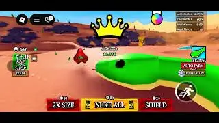 We defeated the previous king snake in Roblox Be A Snake!