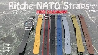 Galaxy watch Ritche NATO Nylon & Leather Bands : The Review and Free Giveaway