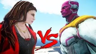 THE VISION VS SCARLET WITCH - EPIC BATTLE