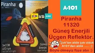 Piranha 11320 Треугольный отражатель на солнечной батарее / Аккумуляторный треугольный отражатель...