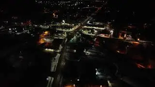 Middlefield, Ohio from above at night.