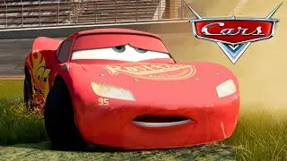 Lightning Mcqueen Spins out on the Infield | Cars movie Remake | BeamNG.drive