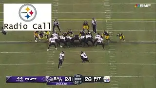 Steelers Radio Broadcast of the Ravens-Steelers Ending | 2025 NFL
