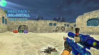 🎄Counter-Strike 1.6: Weapon Skin Pack |#18| Christmas Pack [XMAS❄️] [Download Link+Install] 2023 HD!