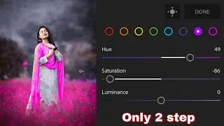 pink colour Background photo editing 😱 | Moody Pink tone Lightroom  tutorial mobile🤔 Photo Editing