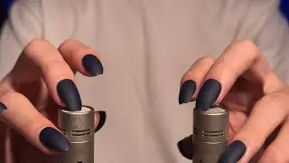 ASMR Mic Tapping & Scratching with Matte Nails (No Talking)
