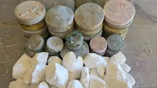 Gym Chalk Circle Reforms | Small Fresh Chunks | ASMR | Satisfying | Bonus Crushes | Powder Play
