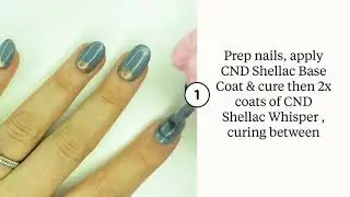 Simple Half Moons With CND Shellac : Easy CND Shellac Nail Art Tips & Tricks