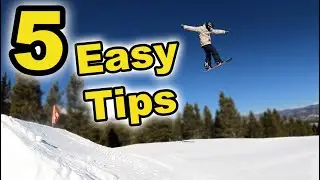 Five Beginner Tips for Hitting Jumps on Your Snowboard!