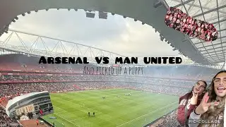 Come with me to Arsenal vs man united and pick up a puppy!!!!