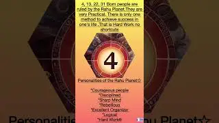 On the 4th date of people are alien to the Rahu Planet..# Numerology #astrology#zodiac #numbers