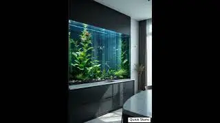 Luxury Kitchen Decor Idea &ndash; Built-in Koi Fish Aquarium 🖤🐠 | #shorts #shortsvideo