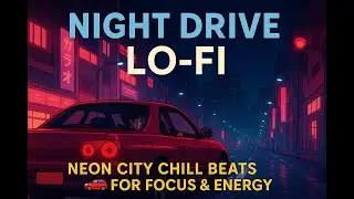 Night Drive Lo‑Fi 🚗 Neon City Chill Beats for Focus & Energy