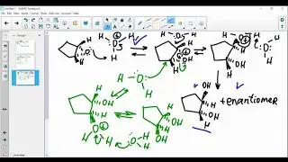 Outline a mechanism similar to the one just given that shows how the enantiomeric form of trans- 1,&hellip;