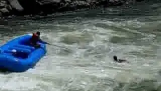 Blazing Paddles Dumptruck in Seidel's Suckhole Rafting