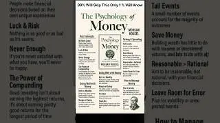 The Psychology Of Money 📖📈 #skills  #richmindset #motivation #success #investing #financialliterac