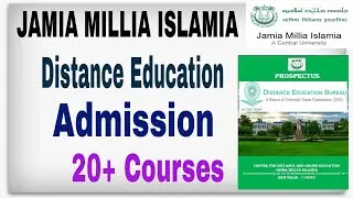 Jamia Millia Islamia Distance Education Admission 2022 | Jamia CDOL | Jamia Distance Bed Admission