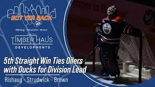 5th Straight Win Ties Oilers with Ducks for Division Lead