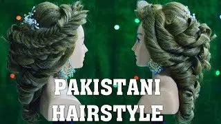 Pakistani hairstyle in India || muslim hairstyle || mehndi hairstyle || bridal hairdo || walima look