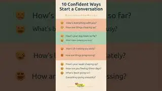 10 Confident Ways Start a Conversation