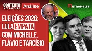 Meio/Ideia: Lula empata com Tarcísio, Flávio e Michelle no 2º turno