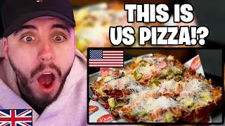 Brit Reacts to British Grandad tries American Detroit Pizza for the first time!