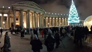 Christmas 🎄  in Russia,  Saint-Petersburg 8 January,  next eve after Christmas in 360