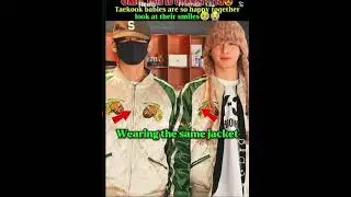 Wow 🫠v kookie together #very happy #bts army reaction 🫠