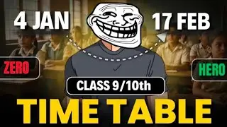 4 JANUARY से ऐसे पढ़ो class 9th /10th |Timetable  for class 10th🔥|class 10th Timetable 2026