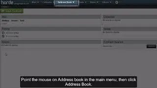 How to export contacts from Horde?