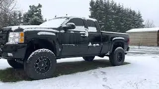 A Snowy Cold Start With The Silverado
