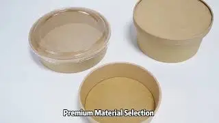Food Grade Kraft Paper Bowl#kraft bowl#paper bowl#vagetables bowl#fruit bowl#takeaway bowl#soup bowl