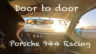 Door to door Porsche 944 racing