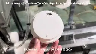 Disposable Locked Paper Cup Lid Machine Coffee Cola Pepsi Beverage Paper Cup Cap Making Machine