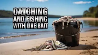 Catching and Fishing with Live Bait in the Back Lake, Merimbula