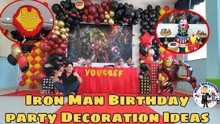 IRON MAN Birthday Party Decoration full setup Design @ideas|Avengers party Decoration #Ironmantheme
