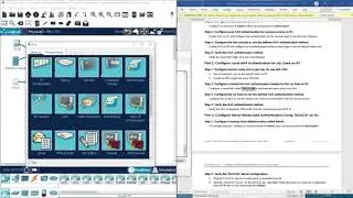 (CCNP ENCOR v8) 26.2.5 Packet Tracer - Configure AAA Authentication on Cisco Routers