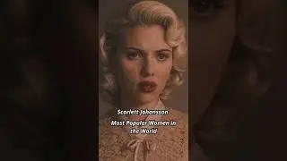 Scarlett Johansson American actress and singer beautiful women Celebrity music video