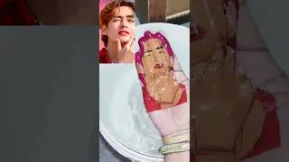 Magical BTS V short #drawing #art #painting #shorts #viralshort #btsshorts #bts